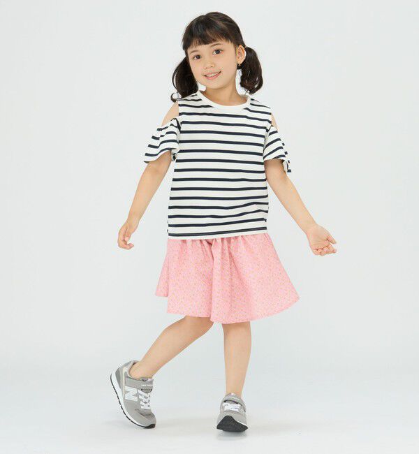 SHIPS Colors 「SHIPS Colors:〈洗濯機可能〉肩あき ボーダー TEE(100~140cm)」|Tシャツ・カットソー|