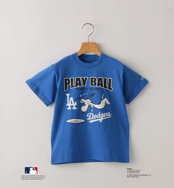 SHIPS KIDS「SHIPS KIDS:85～95cm / スヌーピー&times;MLB TEE」|Tシャツ・カットソー|ブルー