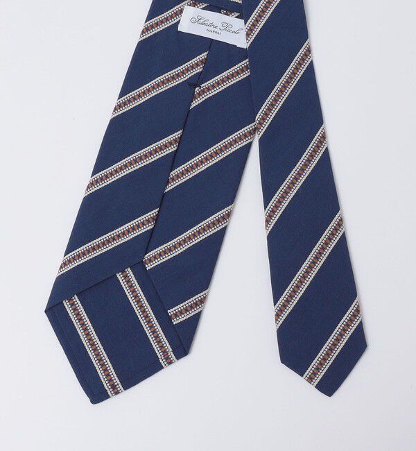 SHIPS「Salvatore Piccolo: ブロイダリー ストライプ ネクタイ」|ネクタイ・蝶ネクタイ|