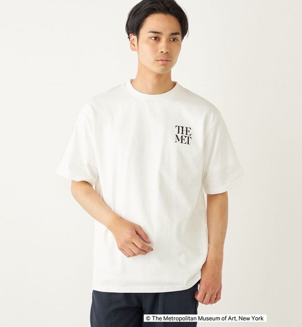 SHIPS Colors 「SHIPS Colors:THE MET コラボ プリントTシャツ」|Tシャツ・カットソー|ホワイト系