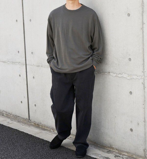 SHIPS any「SHIPS any: 〈手洗い可能〉バンブー レーヨン ウール混 ルーズ ロングスリーブ Tシャツ ［BRIOS］◇」|Tシャツ・カットソー|