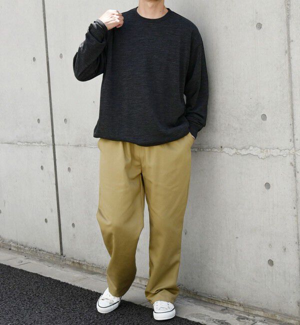 SHIPS any「SHIPS any: 〈手洗い可能〉バンブー レーヨン ウール混 ルーズ ロングスリーブ Tシャツ ［BRIOS］◇」|Tシャツ・カットソー|