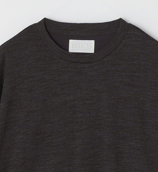 SHIPS any「SHIPS any: 〈手洗い可能〉バンブー レーヨン ウール混 ルーズ ロングスリーブ Tシャツ ［BRIOS］◇」|Tシャツ・カットソー|