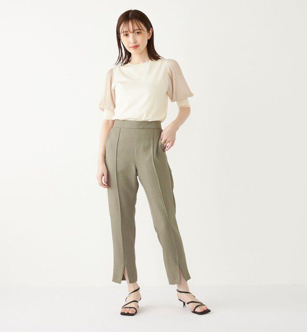 SHIPS Colors 「SHIPS Colors:〈手洗い可能〉ピンタック フロントスリット パンツ」|その他|