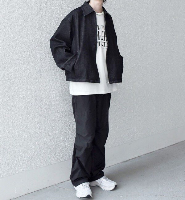 SHIPS any「SHIPS any: ウォッシュド デニム ワイドスリーブ ジップ ブルゾン (セットアップ対応)◇」|ブルゾン・スタジャン|