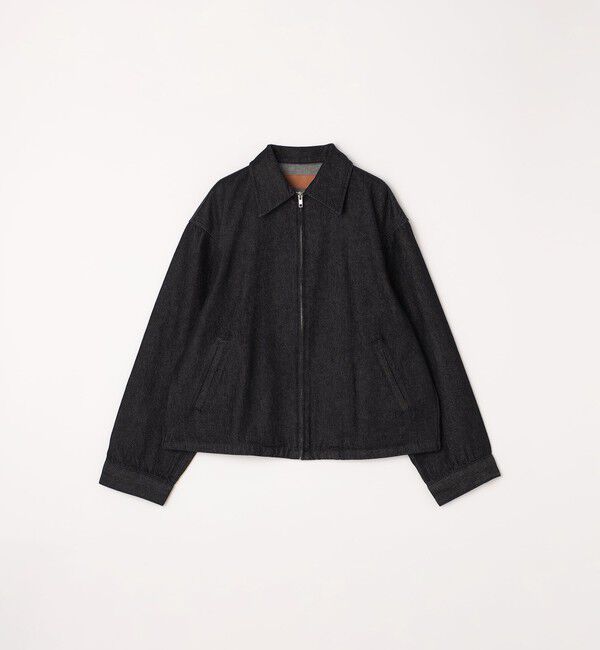 SHIPS any「SHIPS any: ウォッシュド デニム ワイドスリーブ ジップ ブルゾン (セットアップ対応)◇」|ブルゾン・スタジャン|