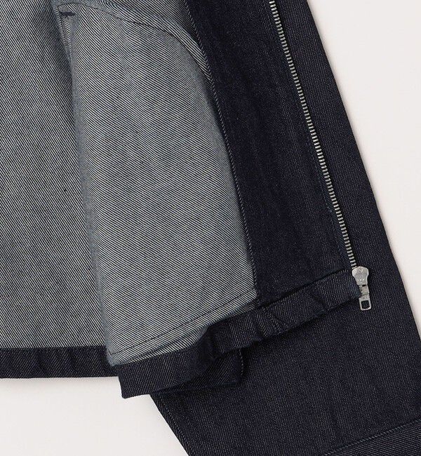 SHIPS any「SHIPS any: ウォッシュド デニム ワイドスリーブ ジップ ブルゾン (セットアップ対応)◇」|ブルゾン・スタジャン|