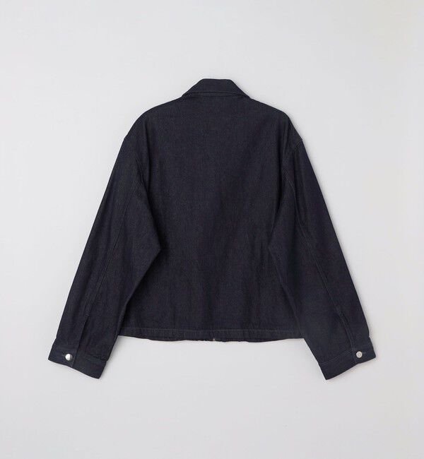 SHIPS any「SHIPS any: ウォッシュド デニム ワイドスリーブ ジップ ブルゾン (セットアップ対応)◇」|ブルゾン・スタジャン|