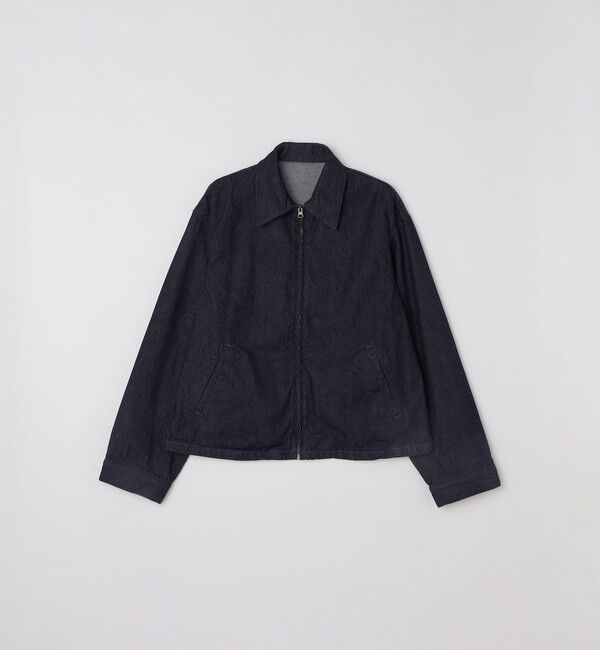 SHIPS any「SHIPS any: ウォッシュド デニム ワイドスリーブ ジップ ブルゾン (セットアップ対応)◇」|ブルゾン・スタジャン|