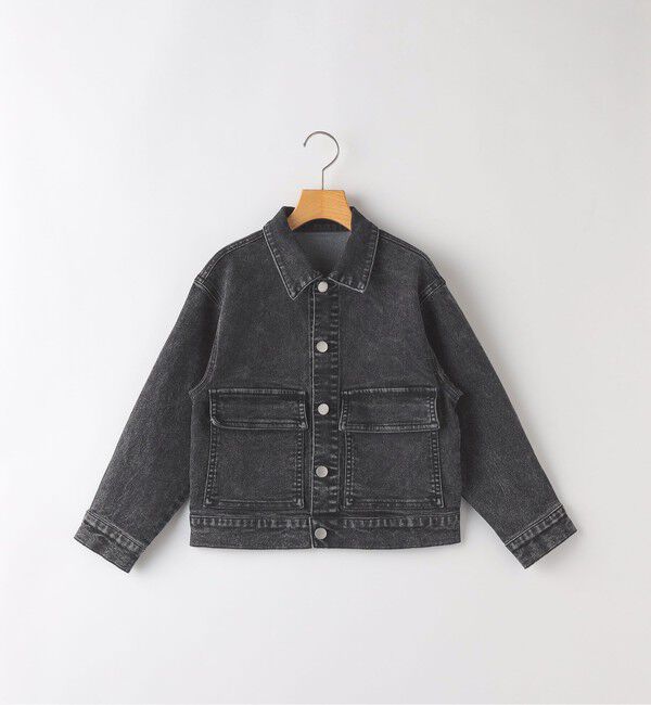 SHIPS KIDS「SHIPS KIDS:100～130cm / ジャージー ライク デニム ジャケット」|その他|