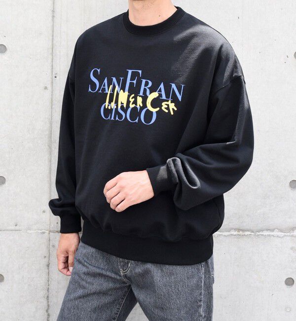 SHIPS any「【SHIPS any別注】J.J.Mercer: OLD & NEW CLASSIC スウェット◇」|スウェット・ジャージ|ブラック