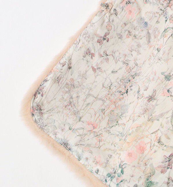 SHIPS KIDS「SHIPS KIDS:100～140cm / フェイクファー&times;リバティ ベスト」|ダウンベスト・ベスト|