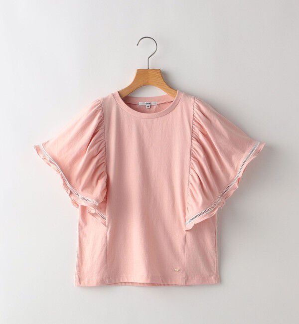 SHIPS KIDS「SHIPS KIDS:140～150cm / はしご レース 半袖 TEE」|Tシャツ・カットソー|