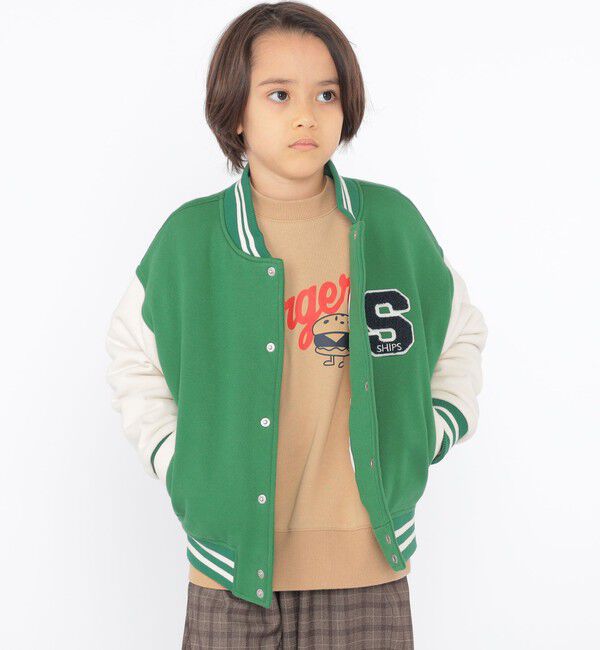 SHIPS KIDS「SHIPS KIDS:100～130cm / スタジアム ジャケット」|ブルゾン・スタジャン|