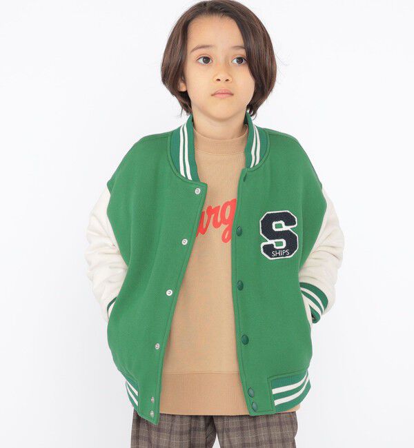 SHIPS KIDS「SHIPS KIDS:100～130cm / スタジアム ジャケット」|ブルゾン・スタジャン|