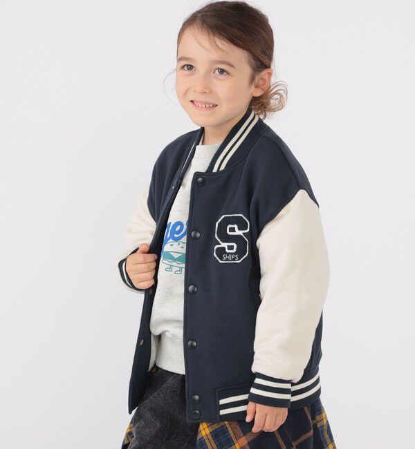 SHIPS KIDS「SHIPS KIDS:100～130cm / スタジアム ジャケット」|ブルゾン・スタジャン|
