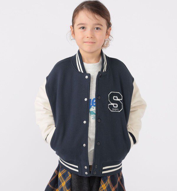 SHIPS KIDS「SHIPS KIDS:100～130cm / スタジアム ジャケット」|ブルゾン・スタジャン|