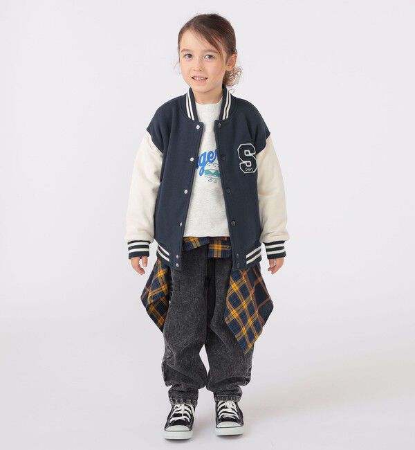 SHIPS KIDS「SHIPS KIDS:100～130cm / スタジアム ジャケット」|ブルゾン・スタジャン|