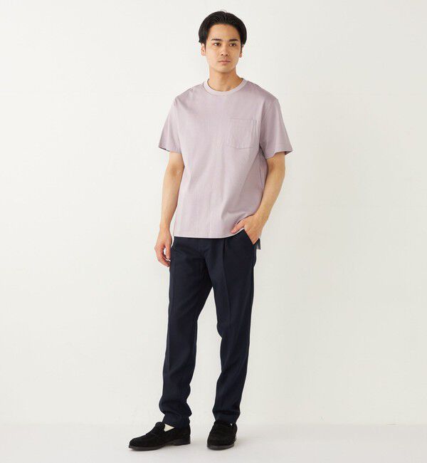 SHIPS Colors 「SHIPS Colors:シルケット コットン クルーネック ポケット Tシャツ 2◇」|Tシャツ・カットソー|