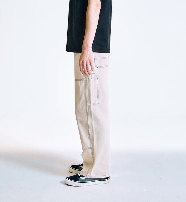 SHIPS「City Ambient Products: カラーステッチ ダブルニー ペインター パンツ」|その他|