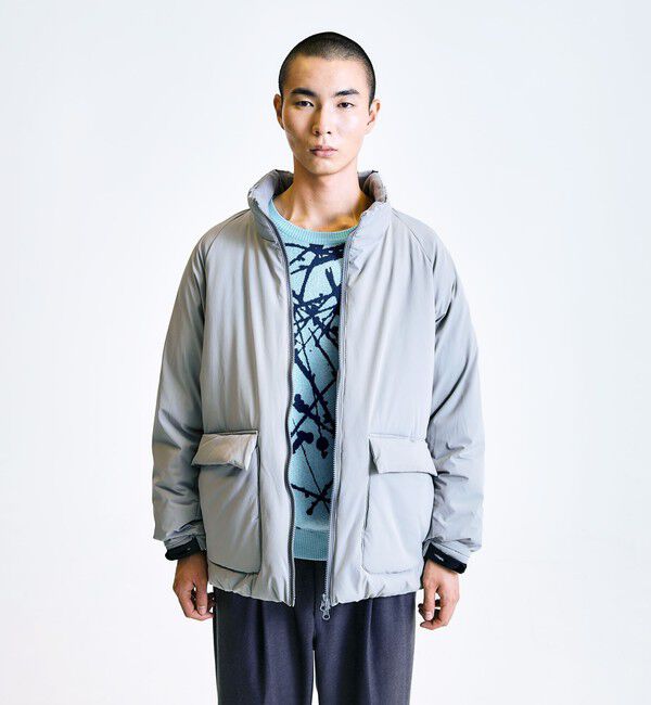 SHIPS「City Ambient Products:〈撥水〉ダブルポケット 中綿 スタンドカラー ブルゾン」|ブルゾン・スタジャン|