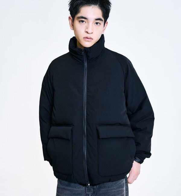 SHIPS「City Ambient Products:〈撥水〉ダブルポケット 中綿 スタンドカラー ブルゾン」|ブルゾン・スタジャン|