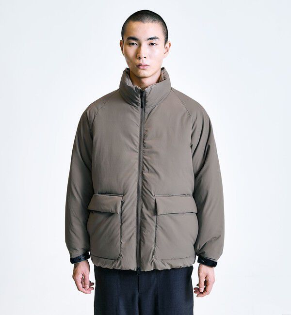 SHIPS「City Ambient Products:〈撥水〉ダブルポケット 中綿 スタンドカラー ブルゾン」|ブルゾン・スタジャン|