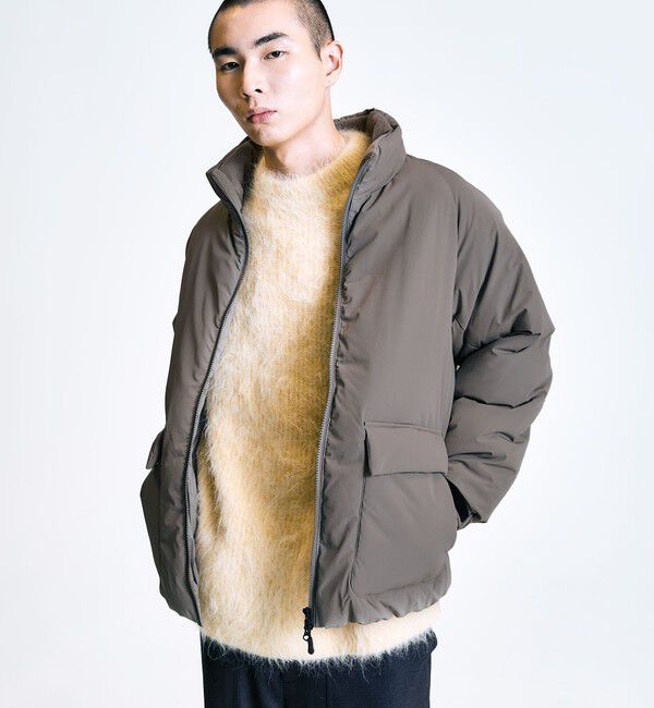 SHIPS「City Ambient Products:〈撥水〉ダブルポケット 中綿 スタンドカラー ブルゾン」|ブルゾン・スタジャン|