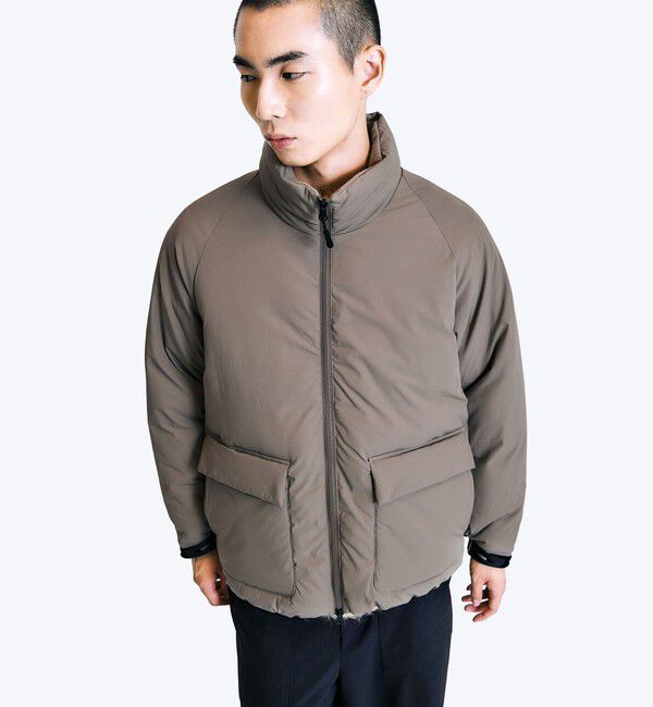 SHIPS「City Ambient Products:〈撥水〉ダブルポケット 中綿 スタンドカラー ブルゾン」|ブルゾン・スタジャン|