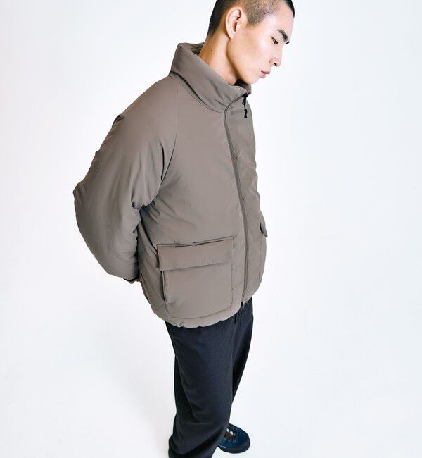 SHIPS「City Ambient Products:〈撥水〉ダブルポケット 中綿 スタンドカラー ブルゾン」|ブルゾン・スタジャン|