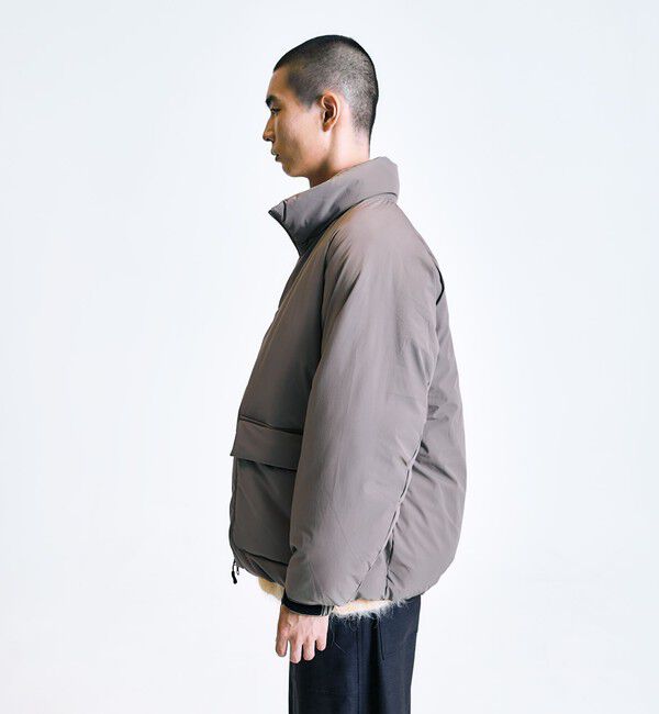 SHIPS「City Ambient Products:〈撥水〉ダブルポケット 中綿 スタンドカラー ブルゾン」|ブルゾン・スタジャン|