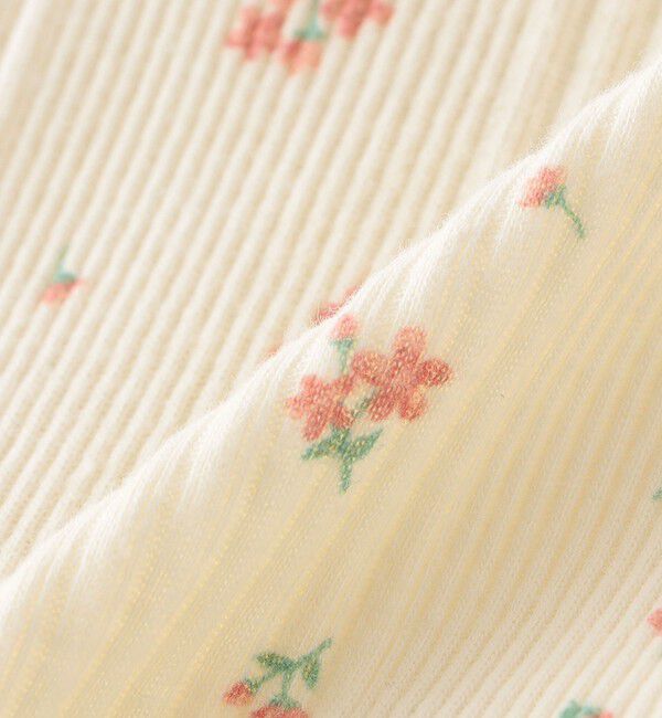 SHIPS KIDS「SHIPS KIDS:100～130cm / フラワー テキスタイル 長袖 TEE」|Tシャツ・カットソー|