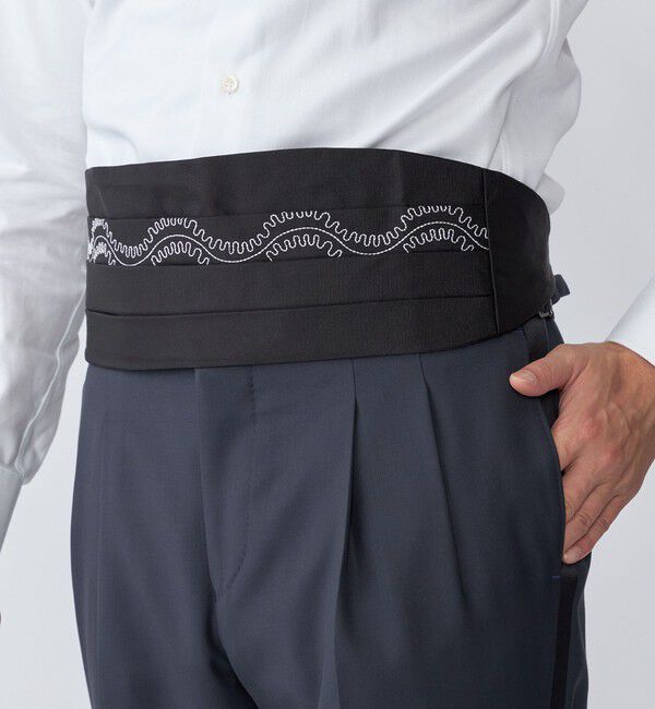 SHIPS「BLECK: シルク エンブロイダリー カマーバンド」|その他|