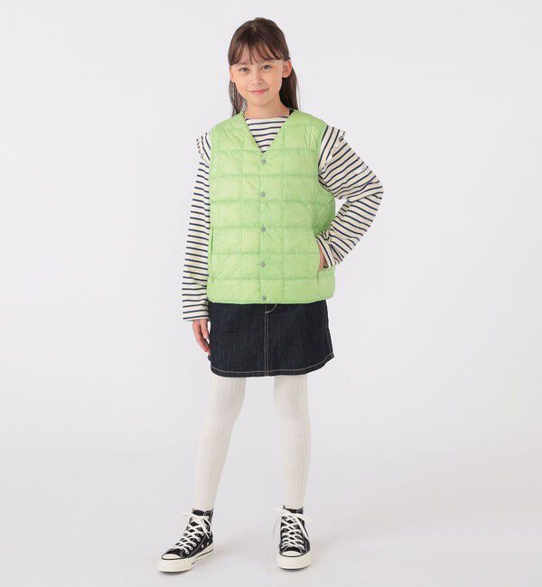 SHIPS KIDS「SHIPS KIDS:140～150cm / オーガニック コットン フリル プルオーバー」|Tシャツ・カットソー|
