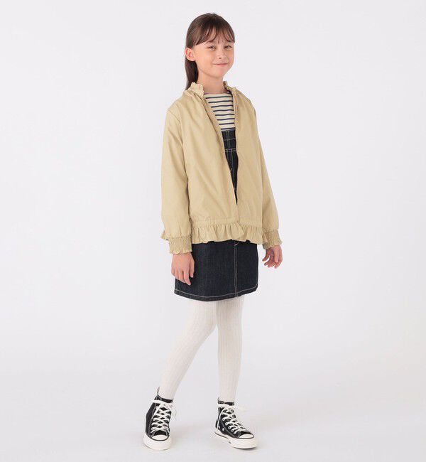 SHIPS KIDS「SHIPS KIDS:140～150cm / オーガニック コットン フリル プルオーバー」|Tシャツ・カットソー|