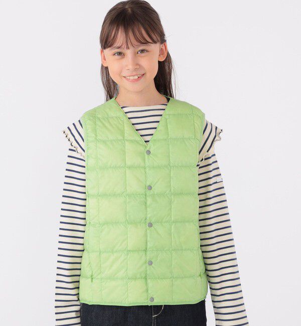 SHIPS KIDS「SHIPS KIDS:140～150cm / オーガニック コットン フリル プルオーバー」|Tシャツ・カットソー|