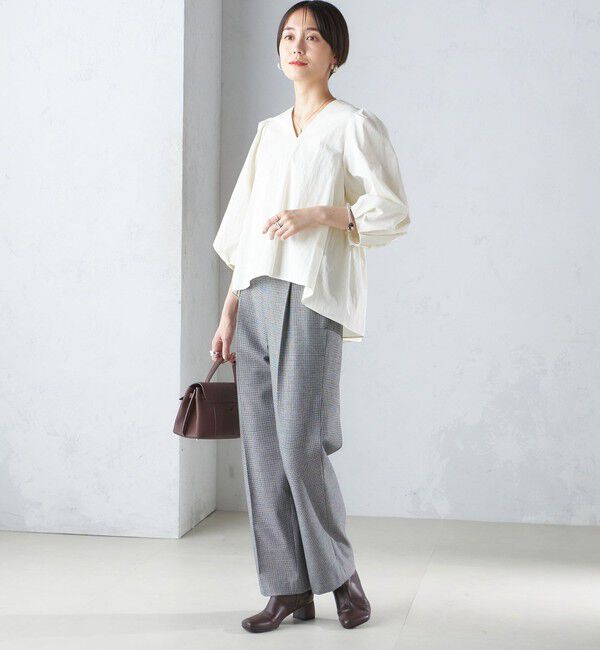 SHIPS for women「〈手洗い可能〉両面起毛 ストレート パンツ」|その他|