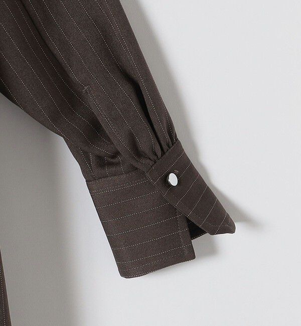 quaranciel「quaranciel:〈洗濯機可能〉ストライプ カフタンワンピース & パンツ セットアップ」|ワンピース|