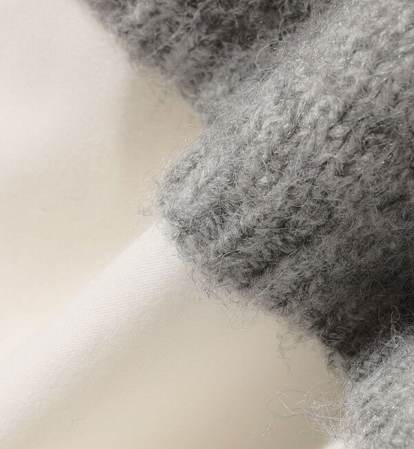 quaranciel「quaranciel:〈洗濯可能〉Vネック ニット ＆ シャツ ワンピース セット」|ワンピース|