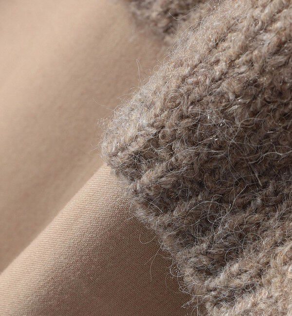 quaranciel「quaranciel:〈洗濯可能〉Vネック ニット ＆ シャツ ワンピース セット」|ワンピース|