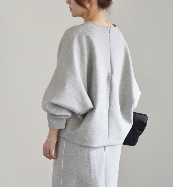 quaranciel「quaranciel:〈洗濯機可能〉ポンチ バックジップ ドルマン プルオーバー」|スウェット・ジャージ|