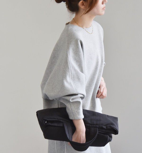 quaranciel「quaranciel:〈洗濯機可能〉ポンチ バックジップ ドルマン プルオーバー」|スウェット・ジャージ|