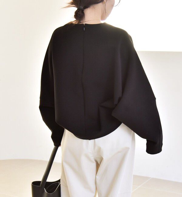 quaranciel「quaranciel:〈洗濯機可能〉ポンチ バックジップ ドルマン プルオーバー」|スウェット・ジャージ|