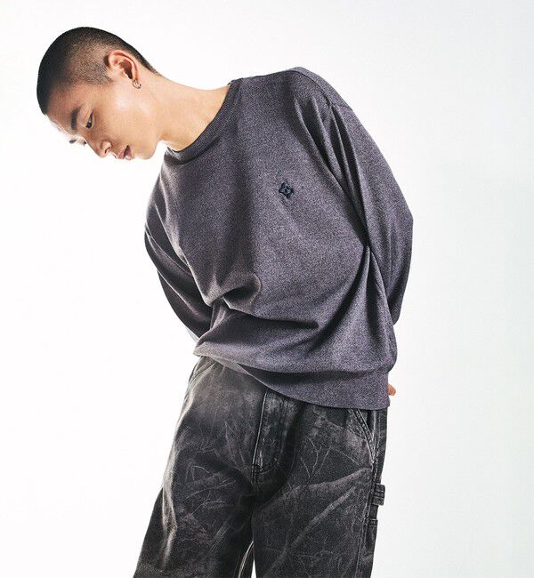 SHIPS「City Ambient Products:〈手洗い可能〉14ゲージ レーヨン ナイロン ワンポイントロゴニット」|ニット・セーター|