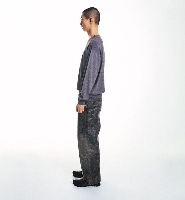 SHIPS「City Ambient Products:〈手洗い可能〉14ゲージ レーヨン ナイロン ワンポイントロゴニット」|ニット・セーター|