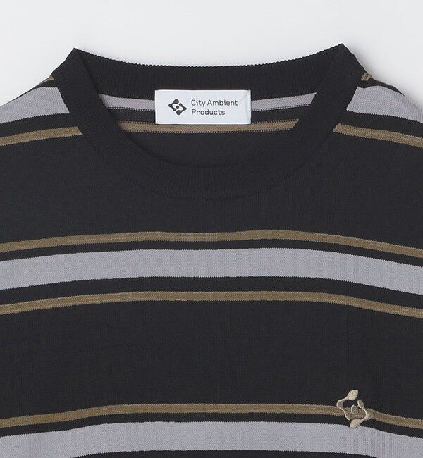 SHIPS「City Ambient Products:〈手洗い可能〉14ゲージ レーヨン ナイロン ワンポイントロゴニット」|ニット・セーター|