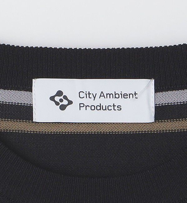 SHIPS「City Ambient Products:〈手洗い可能〉14ゲージ レーヨン ナイロン ワンポイントロゴニット」|ニット・セーター|