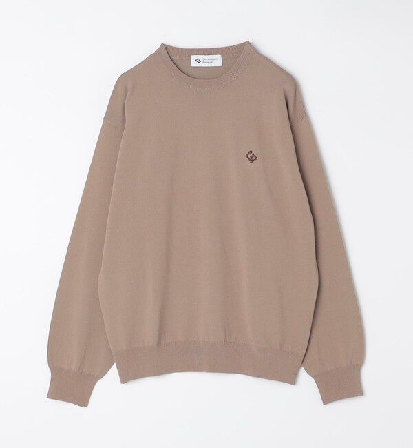 SHIPS「City Ambient Products:〈手洗い可能〉14ゲージ レーヨン ナイロン ワンポイントロゴニット」|ニット・セーター|