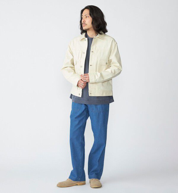 SHIPS「SHIPS: サテン ストレッチ ピーチ ジャケット」|ブルゾン・スタジャン|