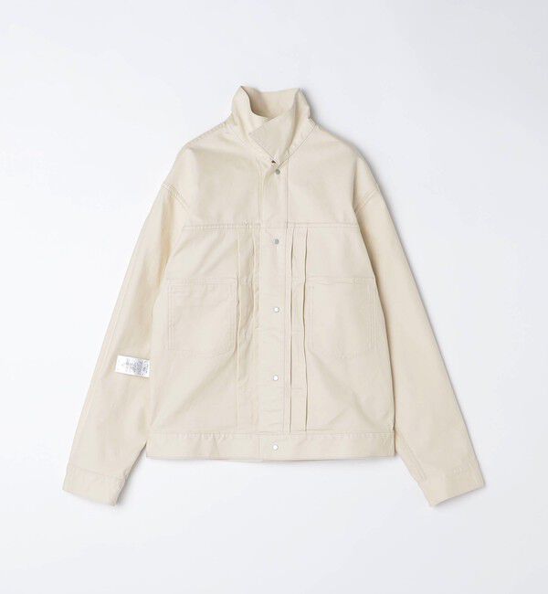 SHIPS「SHIPS: サテン ストレッチ ピーチ ジャケット」|ブルゾン・スタジャン|